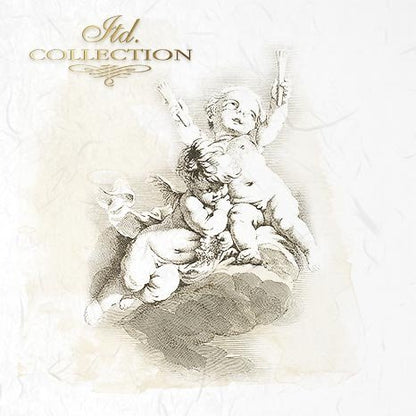 Decoupage Mini Rice Paper Set - Cupid