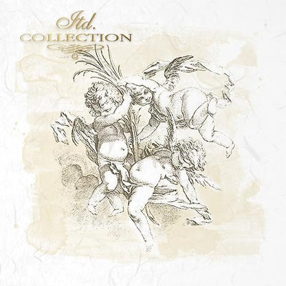 Decoupage Mini Rice Paper Set - Cupid