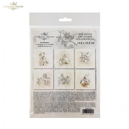 Decoupage Mini Rice Paper Set - Cupid