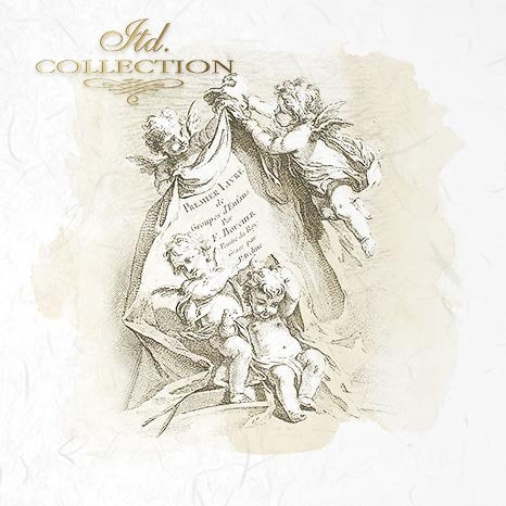 Decoupage Mini Rice Paper Set - Cupid II