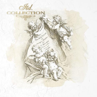 Decoupage Mini Rice Paper Set - Cupid II