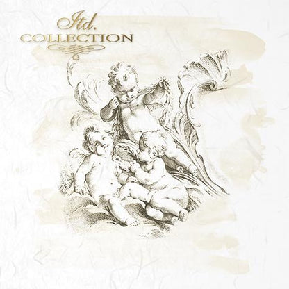 Decoupage Mini Rice Paper Set - Cupid II