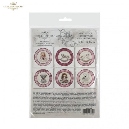 Decoupage Mini Rice Paper Set - Dolls and Toys