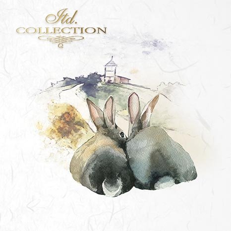 Decoupage Mini Rice Paper Set - Easter Animals