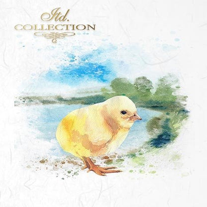 Decoupage Mini Rice Paper Set - Easter Animals