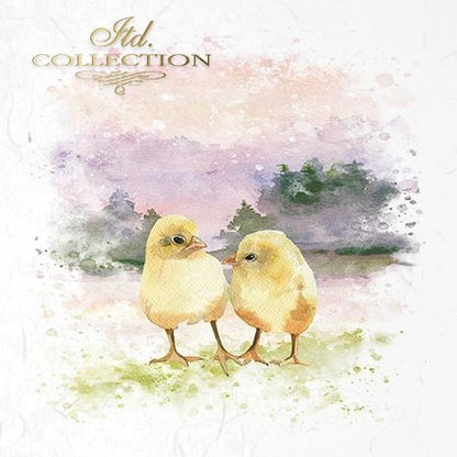 Decoupage Mini Rice Paper Set - Easter Animals