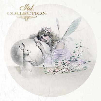 Decorative image with fairy and rabbit illustration and 'itd. Collection' text.
