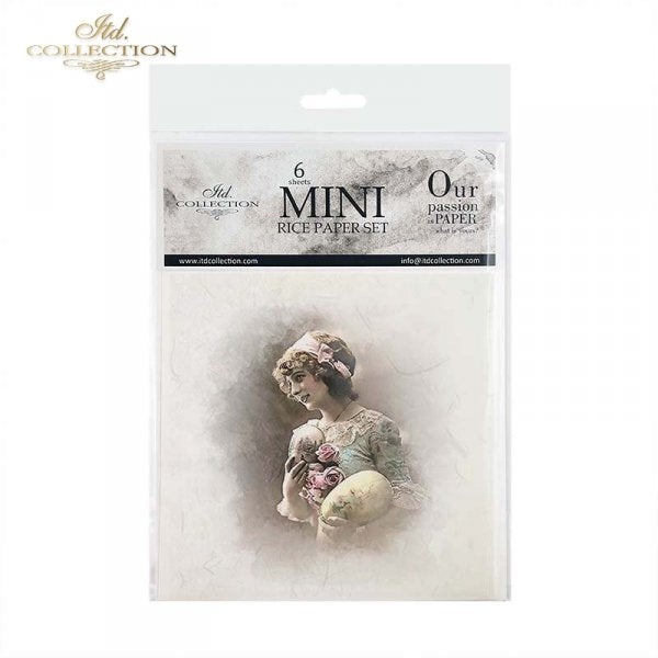 Decoupage Mini Rice Paper Set - Easter Portraits