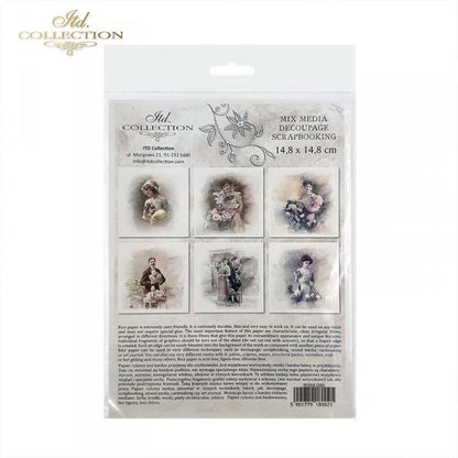 Decoupage Mini Rice Paper Set - Easter Portraits