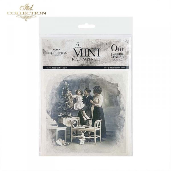 Decoupage Mini Rice Paper Set - Family Photographs
