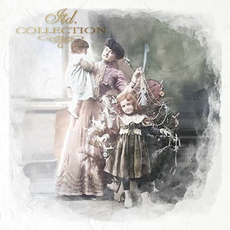 Decoupage Mini Rice Paper Set - Family Photographs