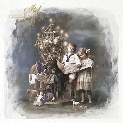 Decoupage Mini Rice Paper Set - Family Photographs