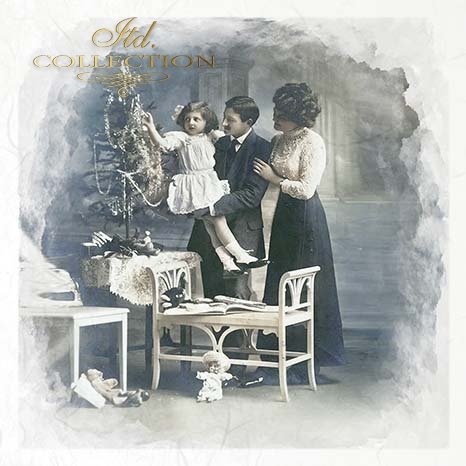 Decoupage Mini Rice Paper Set - Family Photographs