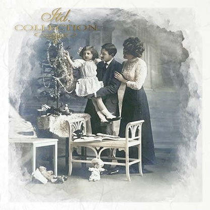 Decoupage Mini Rice Paper Set - Family Photographs