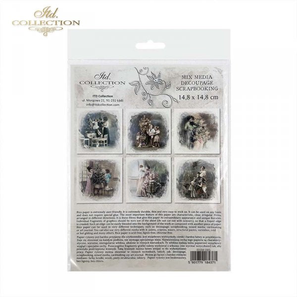 Decoupage Mini Rice Paper Set - Family Photographs