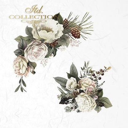 Decoupage Mini Rice Paper Set - Flower Compositions