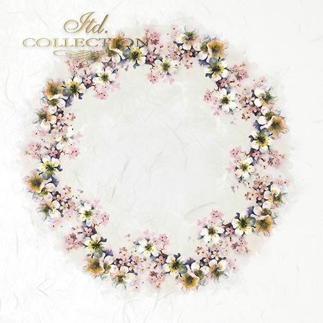 Floral wreath with 'Itd. Collection' text on a white background