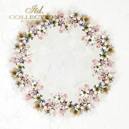 Floral wreath with 'Itd. Collection' text on a white background
