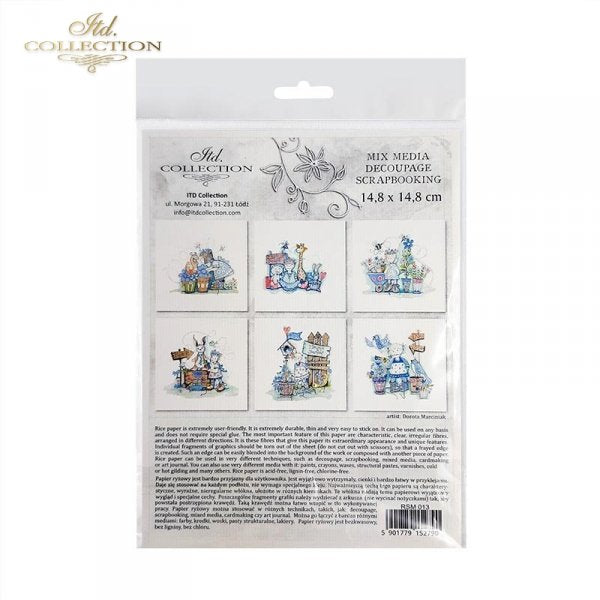 Decoupage Mini Rice Paper Set - Graphics Dorota Marciniak
