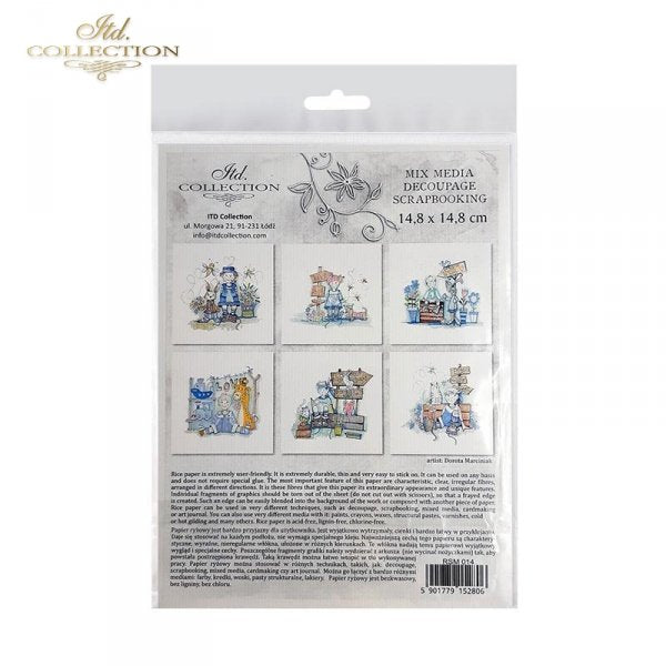 Decoupage Mini Rice Paper Set - Graphics Dorota Marciniak II
