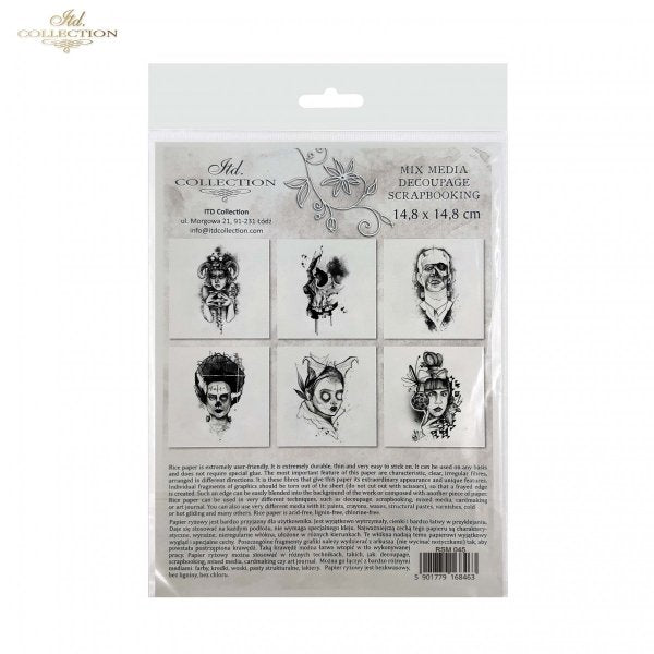 Decoupage Mini Rice Paper Set - Graphics by Monika Dutkiewicz III