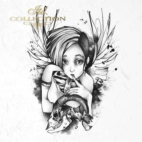 Decoupage Mini Rice Paper Set - Graphics by Monika Dutkiewicz IV