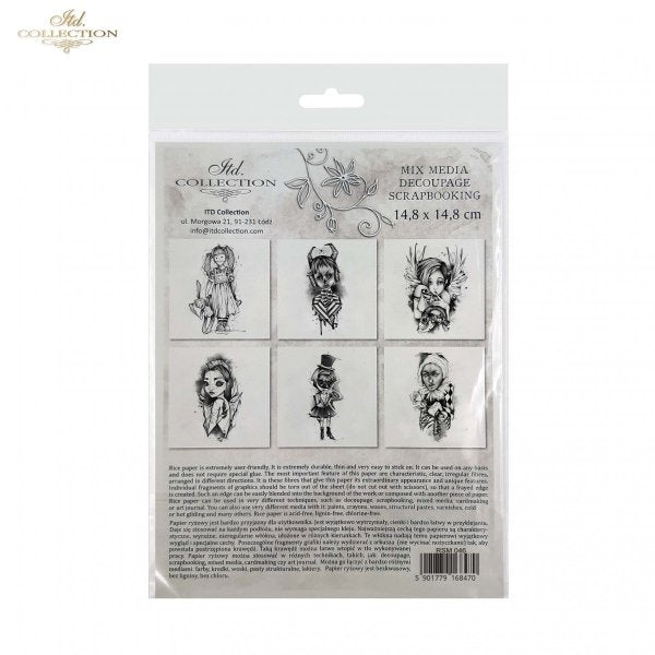 Decoupage Mini Rice Paper Set - Graphics by Monika Dutkiewicz IV
