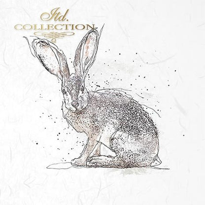 Decoupage Mini Rice Paper Set - Hares