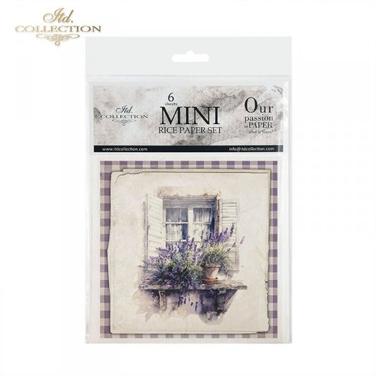 Decoupage Mini Rice Paper Set - Lavender