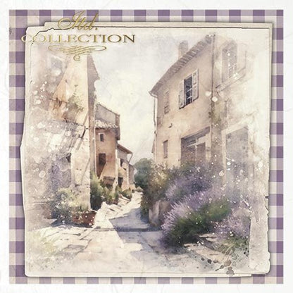 Decoupage Mini Rice Paper Set - Lavender Fields