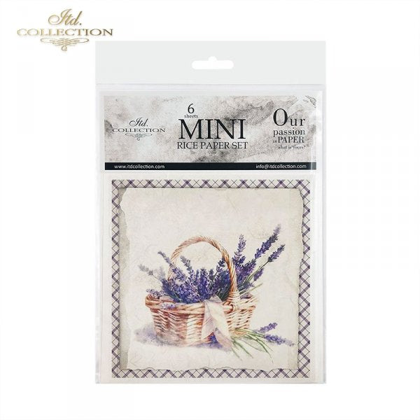 Decoupage Mini Rice Paper Set - Lavender II