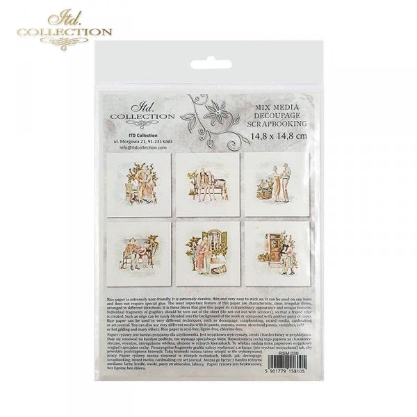 Decoupage Mini Rice Paper Set - Life Together