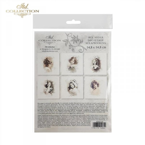 Decoupage Mini Rice Paper Set - Magic of Old Photography II