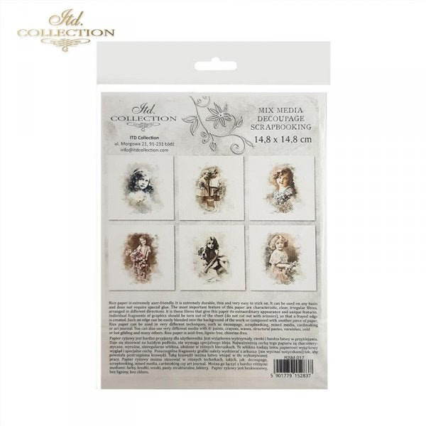 Decoupage Mini Rice Paper Set - Magic of Old Photography III