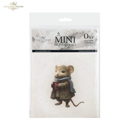 Decoupage Mini Rice Paper Set - Mice