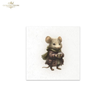 Decoupage Mini Rice Paper Set - Mice