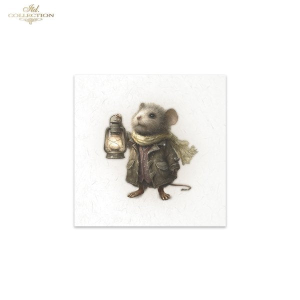 Decoupage Mini Rice Paper Set - Mice