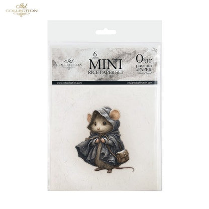 Decoupage Mini Rice Paper Set - Mice II