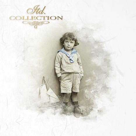 Decoupage Mini Rice Paper Set - Retro Portraits