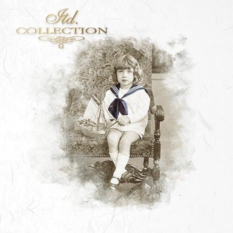 Decoupage Mini Rice Paper Set - Retro Portraits II