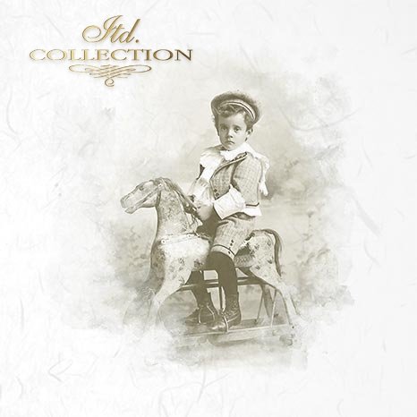 Decoupage Mini Rice Paper Set - Retro Portraits II