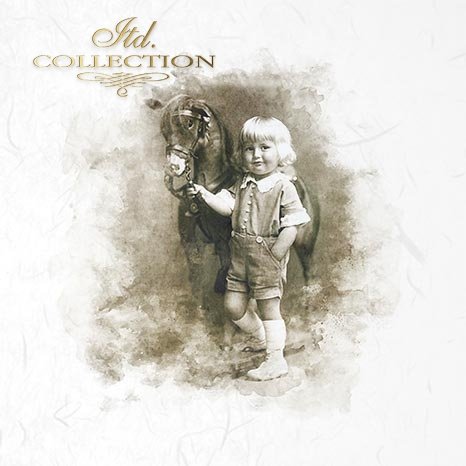 Decoupage Mini Rice Paper Set - Retro Portraits II