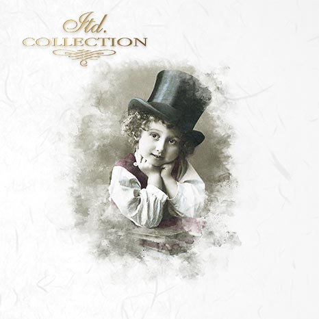 Decoupage Mini Rice Paper Set - Retro Portraits II