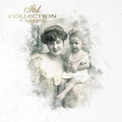 Decoupage Mini Rice Paper Set - Retro Portraits III