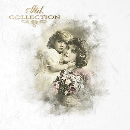 Decoupage Mini Rice Paper Set - Retro Portraits III