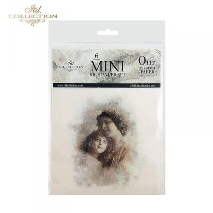 Decoupage Mini Rice Paper Set - Retro Portraits IV