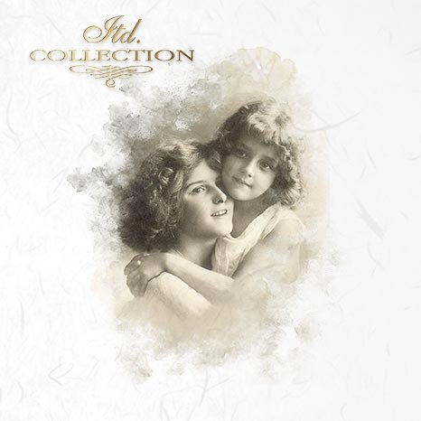 Decoupage Mini Rice Paper Set - Retro Portraits IV