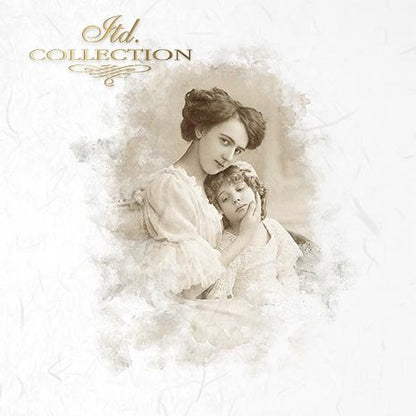 Decoupage Mini Rice Paper Set - Retro Portraits IV