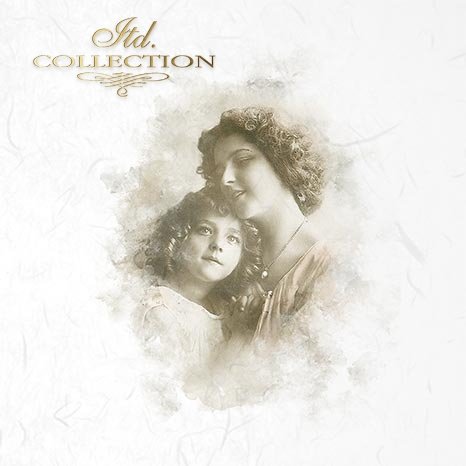 Decoupage Mini Rice Paper Set - Retro Portraits IV