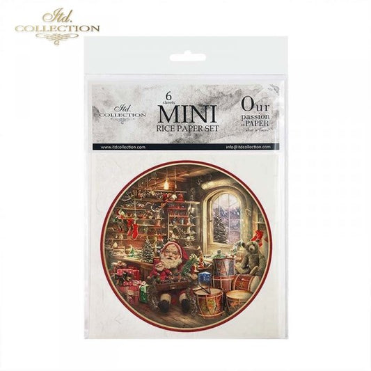 Decoupage Mini Rice Paper Set - Santa's Workshop